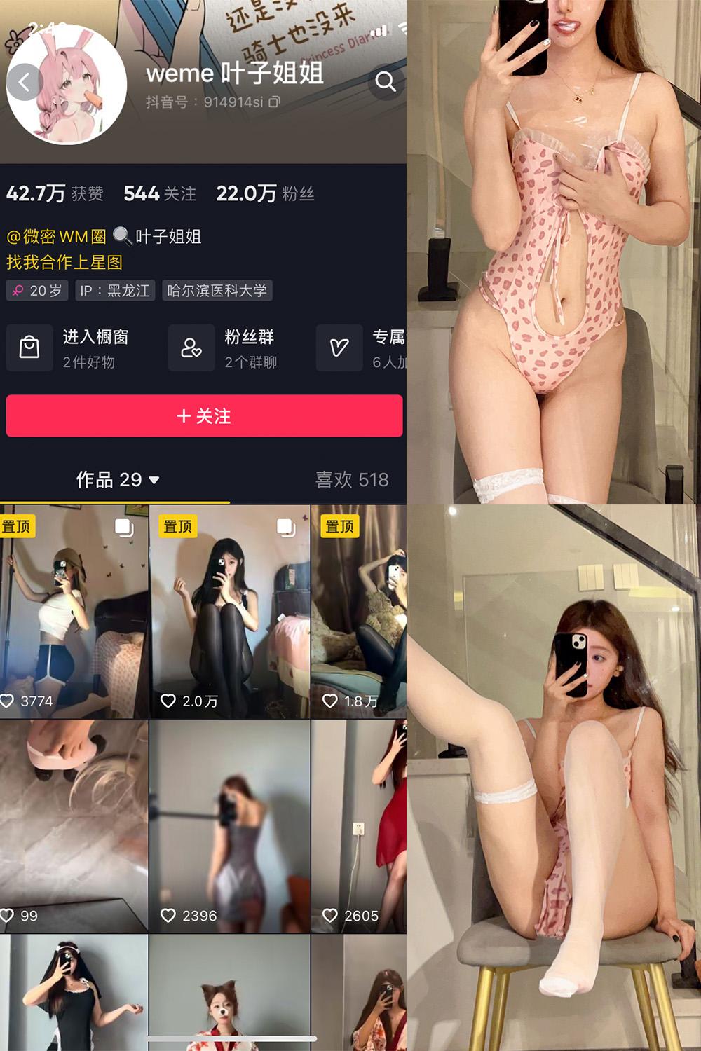 抖音 叶子姐姐 微密圈图包资源  NO.008期 【36P4V】