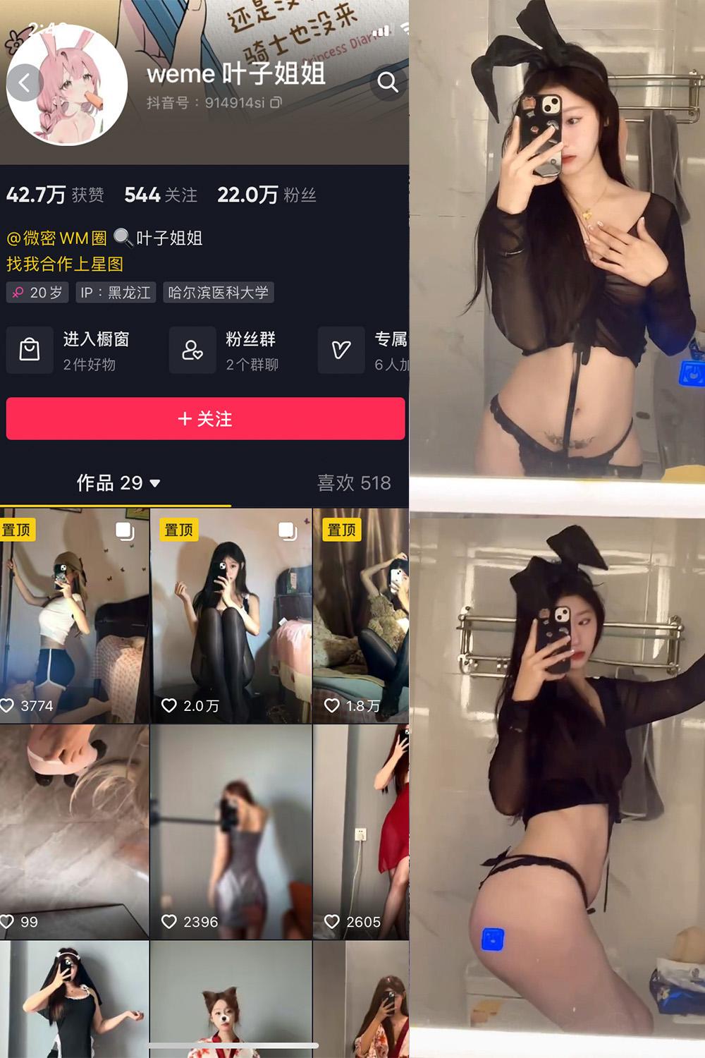 抖音 叶子姐姐 微密圈图包资源 NO.029期 【17P9V】