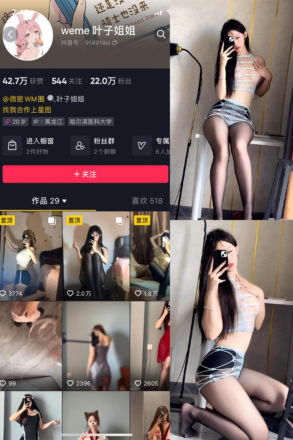 抖音 叶子姐姐 微密圈图包资源  NO.020期 【19P5V】