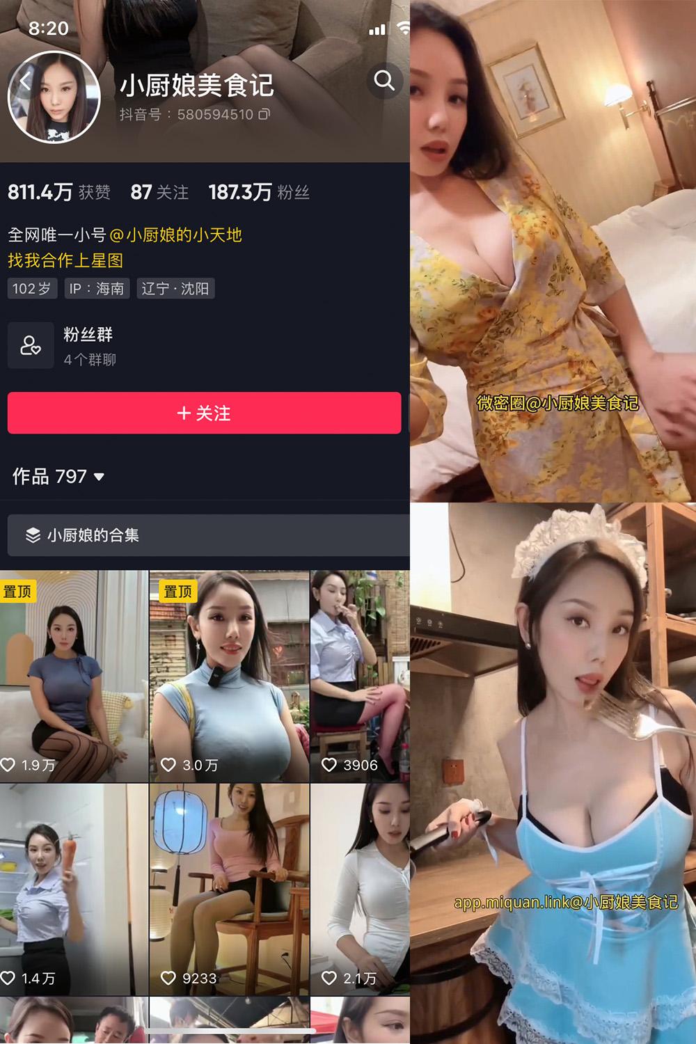抖音 小厨娘美食记 微密圈图包资源  NO.033期 【15V】