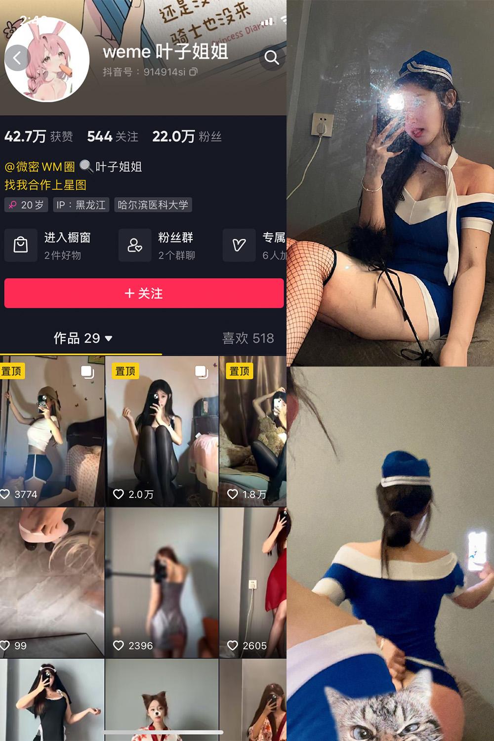抖音 叶子姐姐 微密圈图包资源  NO.017期 【13P3V】