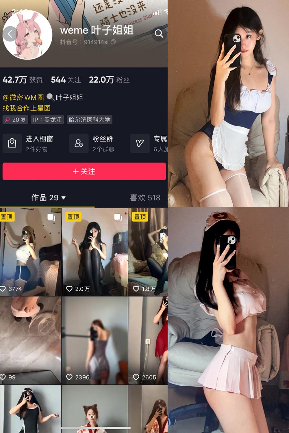 抖音 叶子姐姐 微密圈图包资源  NO.001期 【41P】
