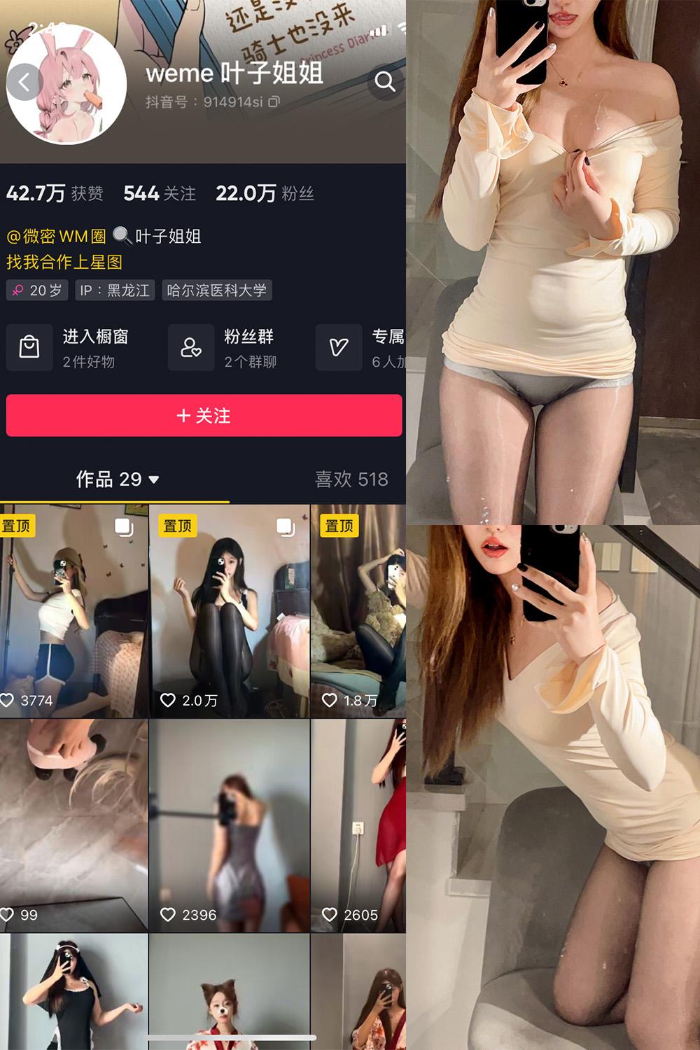抖音 叶子姐姐 微密圈图包资源  NO.007期 【31P8V】