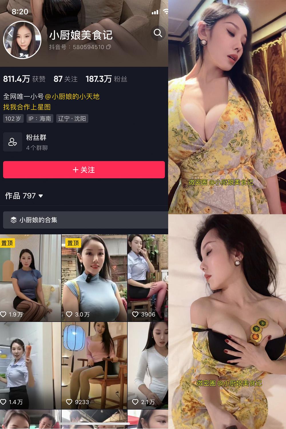 抖音 小厨娘美食记 微密圈图包资源  NO.005期 【9P】