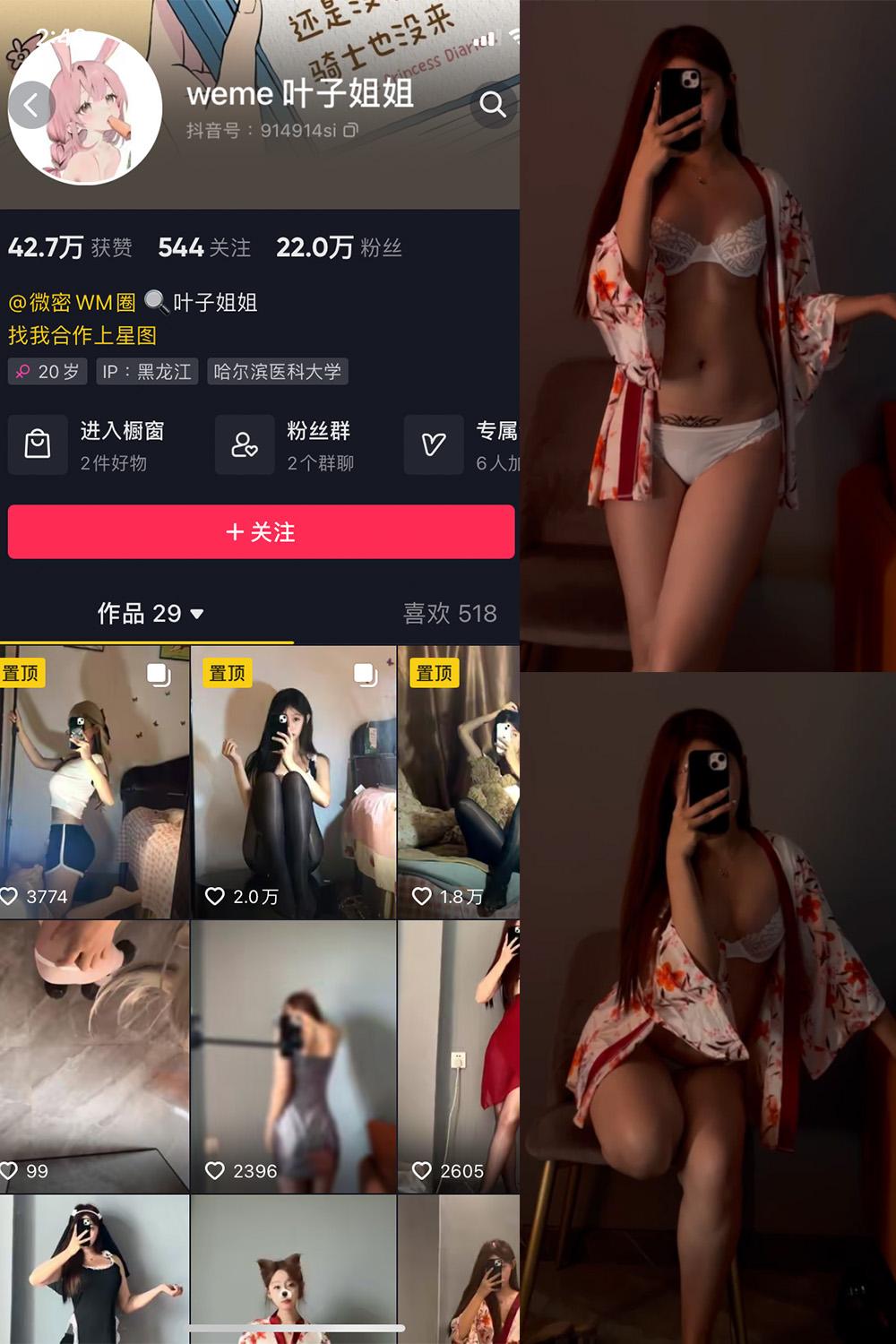 抖音 叶子姐姐 微密圈图包资源  NO.011期 【7V】